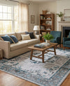 Geneva Terrace Collection Area Rug -  Yverdon Rectangle Gray  lifestyle 39