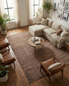 Bloomsbury Elegance Collection Area Rug -  Kensington (Brown) Rectangle Brown  lifestyle 11
