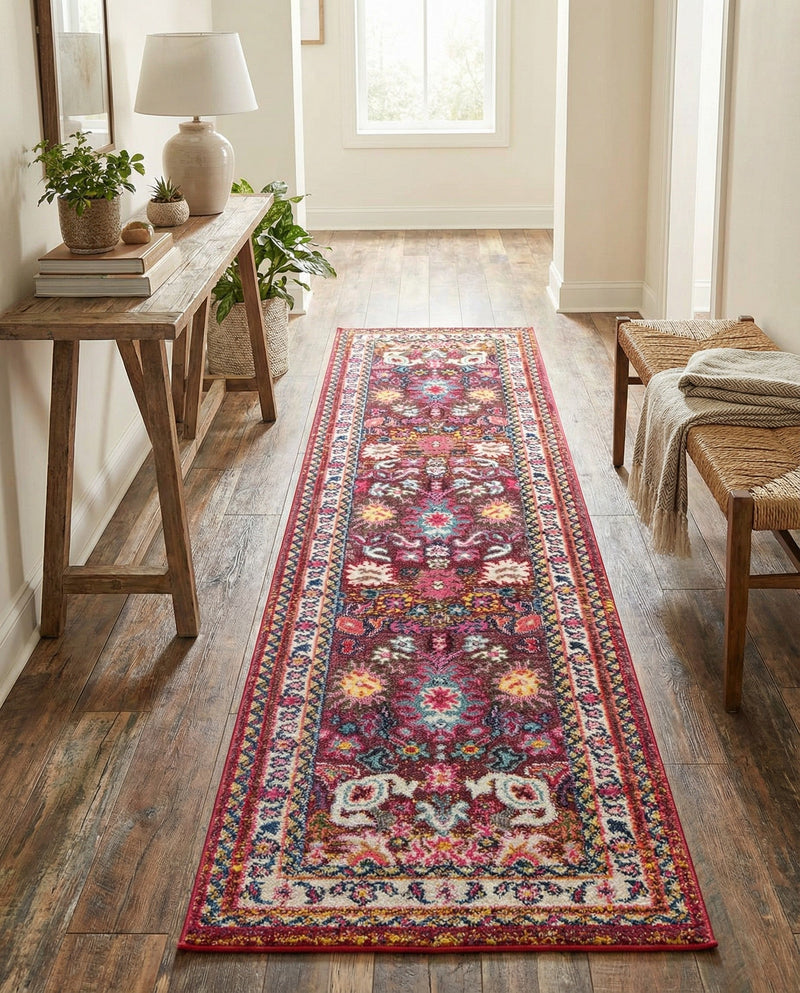 Chateau Elegance Collection Area Rug - Versailles Runner Multi  lifestyle 43