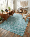 Marrakech Lattice Collection Area Rug - Medina (Turquoise) Rectangle Turquoise  lifestyle 11