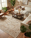 Eden Oasis Collection Area Rug -  Refuge (Beige) Rectangle Beige  lifestyle 13