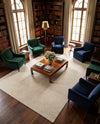 Nordic Loom Geometric Collection Area Rug - Oslo Rectangle Pearl Ivory  lifestyle 44