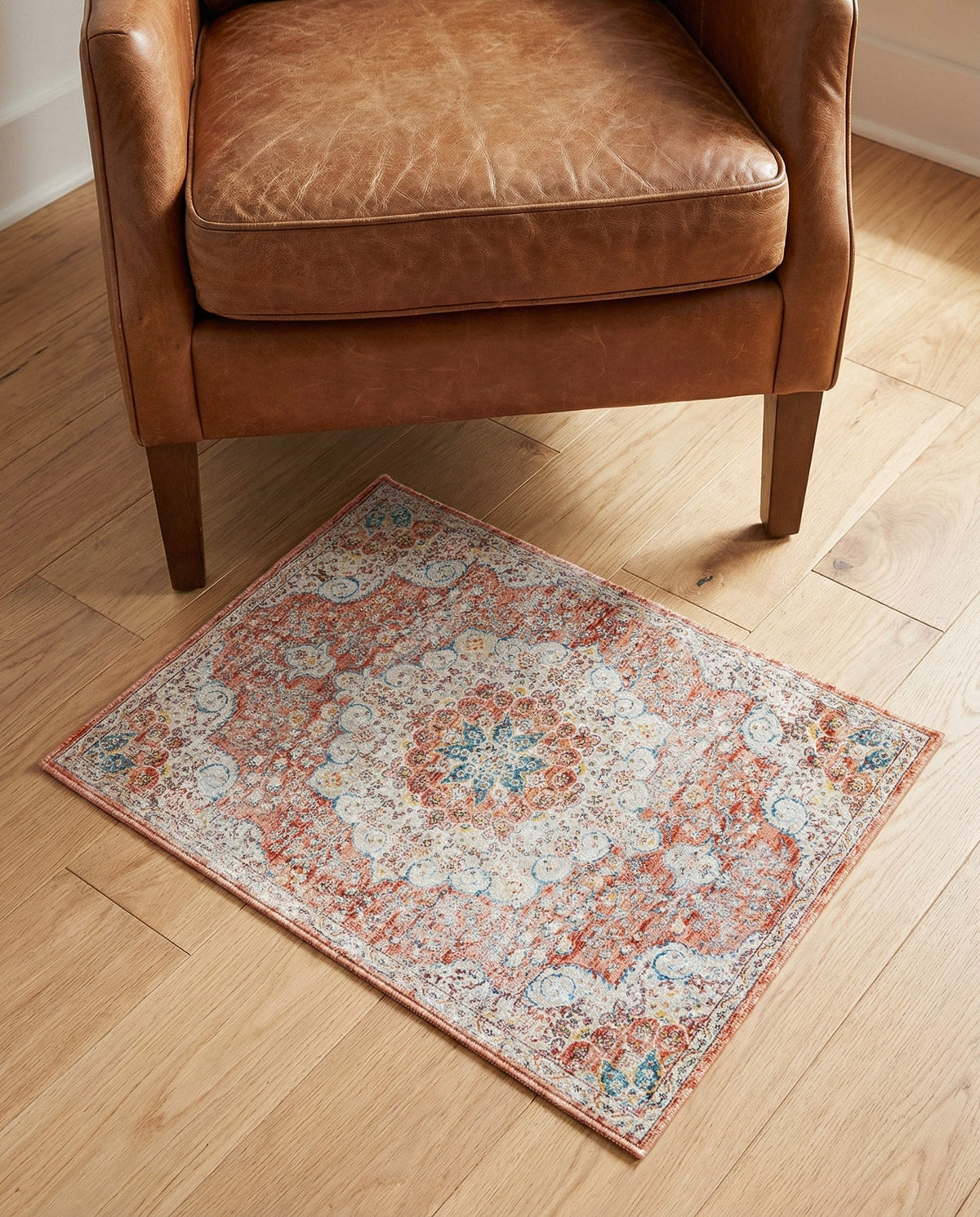 Coastal Haven Collection Area Rug - Seabreeze (Red) Rectangle Red  lifestyle 18