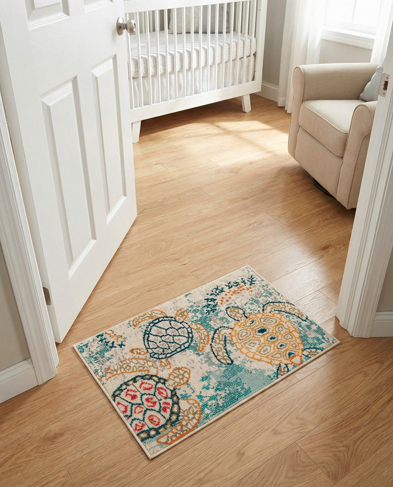 Sorrento Shores Collection Area Rug -  Massa Rectangle Beige  lifestyle 18