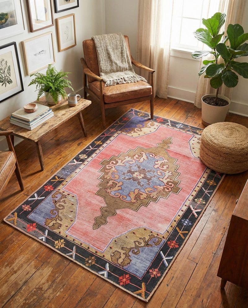 Heritage Elegance Collection Area Rug -  Winterthur (Pink) Rectangle Pink  lifestyle 16