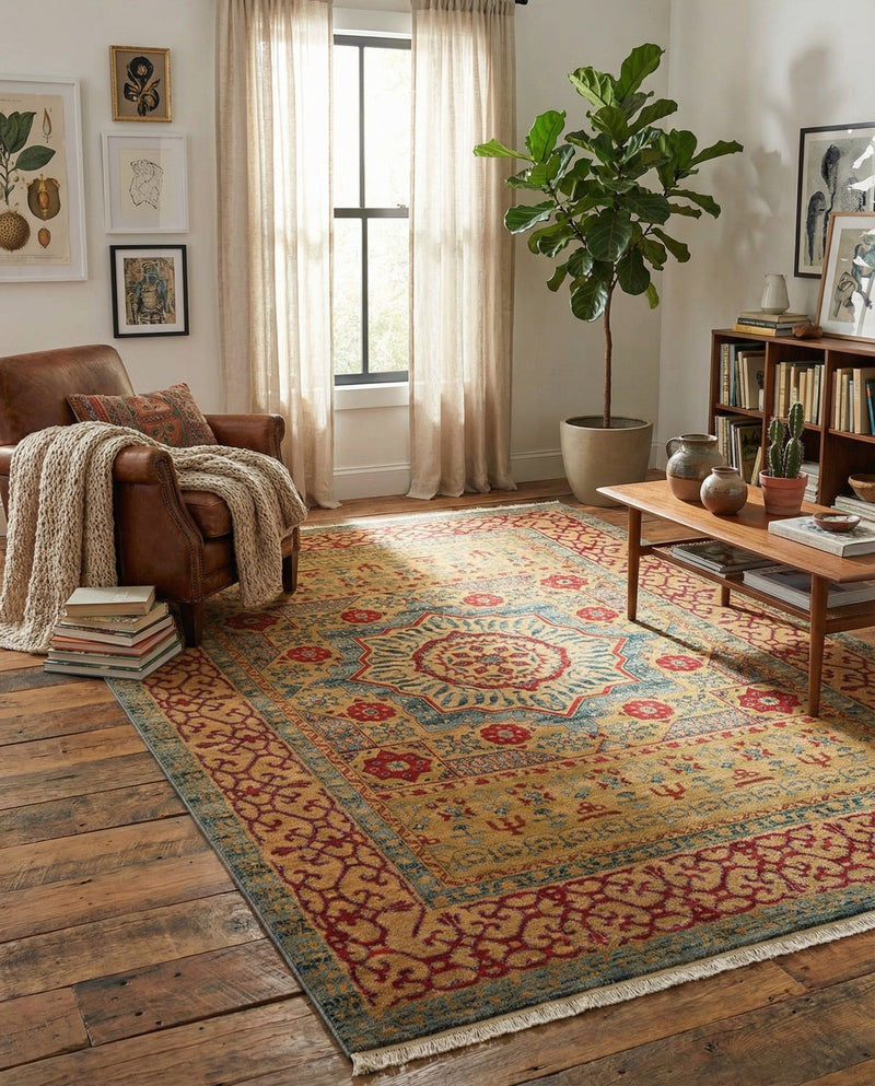 Ottoman Elegance Collection Area Rug -  Cappadocia Rectangle Light Blue  lifestyle 16