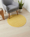 Soho Elegance Collection Area Rug - Chelsea (Gold) Round Gold  lifestyle 47