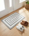 Sustainable Strands Indoor-Outdoor Oasis Collection Area Rug - Harborview Rectangle Gray and White  lifestyle 30