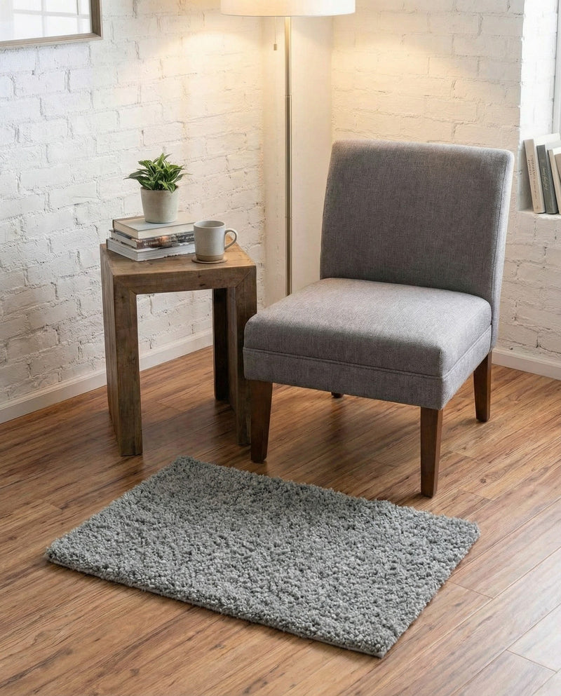 Cozy Comfort Shag Collection Area Rug - Haven (Cloud Gray) Rectangle Cloud Gray  lifestyle 32