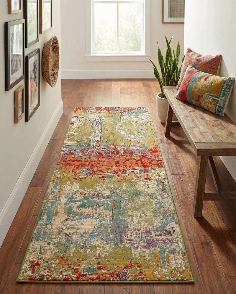 Urban Terrace Collection Area Rug -  Terrace Runner Multi  lifestyle 44