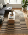 Sahara Sands Collection Area Rug -  Akhetaten Rectangle Natural and Brown  lifestyle 5