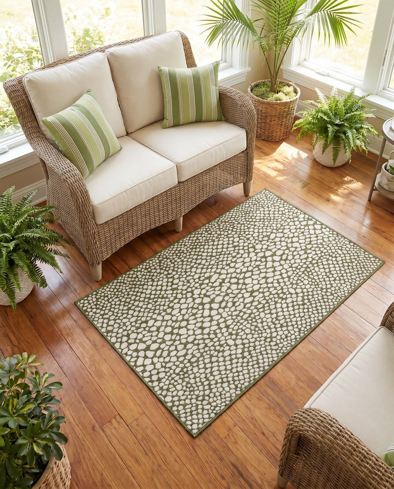 Urban Oasis Rugs Collection Area Rug -  Terrace (Green) Rectangle Green  lifestyle 4