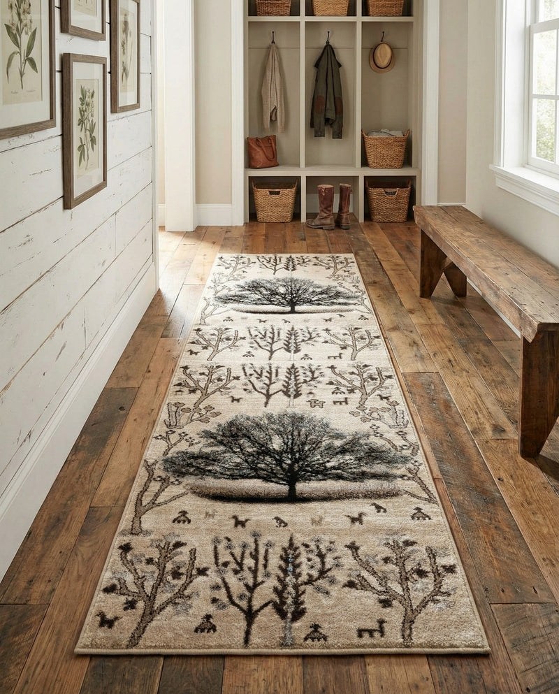 Coastal Haven Collection Area Rug -  Coastline Runner Beige  lifestyle 67