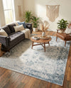 Riviera Elegance Collection Area Rug - Antibes (Light Blue) Rectangle Light Blue  lifestyle 13