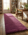 Plush Oasis Collection Area Rug - Serenity (Eggplant Purple) Runner Eggplant Purple  lifestyle 78
