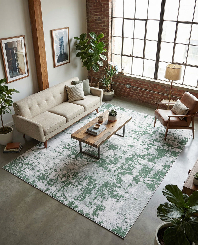 Cathedral Elegance Collection Area Rug -  Basilica Rectangle Green  lifestyle 15