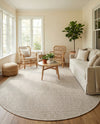 Seaside Serenity Collection Area Rug - Veranda (Light Gray) Oval Light Gray  lifestyle 47