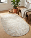 Cascade Range Collection Area Rug -  Shasta (Ivory) Oval Ivory  lifestyle 52