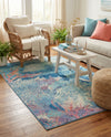 Seaside Haven Rugs Collection Area Rug - Marina Rectangle Multi  lifestyle 27