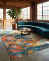 Colorburst Oasis Collection Area Rug -  Chroma Rectangle Multi  lifestyle 21