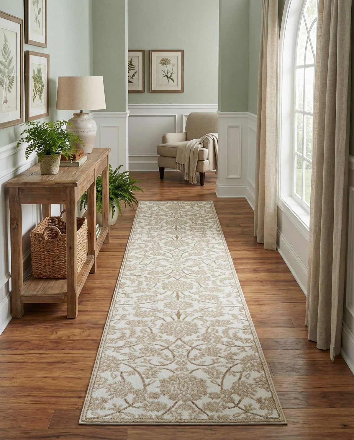 Andes Summit Collection Area Rug -  Chimborazo Runner Snow White  lifestyle 142