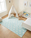 Wonder Tykes Collection Area Rug -  Mosaic Rectangle Clear Blue  lifestyle 12