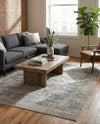 Bloomsbury Elegance Collection Area Rug -  Pimlico Rectangle Gray  lifestyle 33