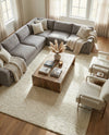 Plush Oasis Collection Area Rug - Serenity (Pure Ivory) Rectangle Pure Ivory  lifestyle 23