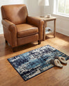 Coastal Haven Collection Area Rug -  Pelican Rectangle Navy Blue  lifestyle 11