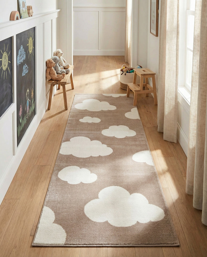 Wonder Tykes Collection Area Rug -  Dreamview Runner Hazelnut Beige  lifestyle 69