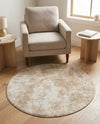 Luminara Sands Collection Area Rug - Elysium (Sand) Round Sand  lifestyle 30