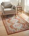 Savannah Elegance Collection Area Rug -  Tybee (Terracotta) Rectangle Terracotta  lifestyle 31