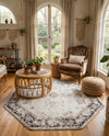 Riviera Elegance Collection Area Rug - Antibes (Beige) Octagon Beige  lifestyle 92