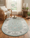 Adriana Terrace Collection Area Rug -  Positano (Aqua) Oval Aqua  lifestyle 50
