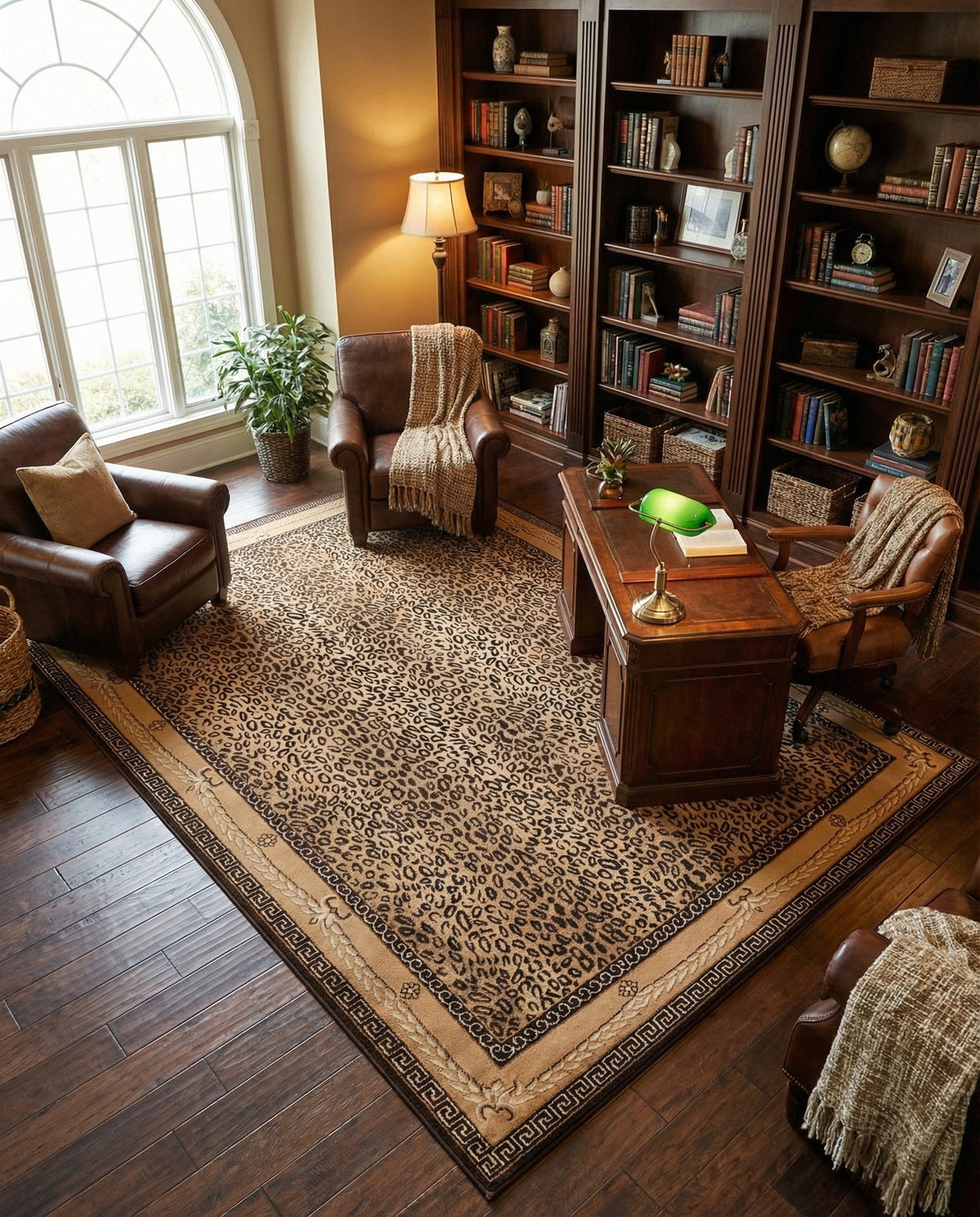 Savannah Sojourn Collection Area Rug -  Limpopo Rectangle Brown  lifestyle 25