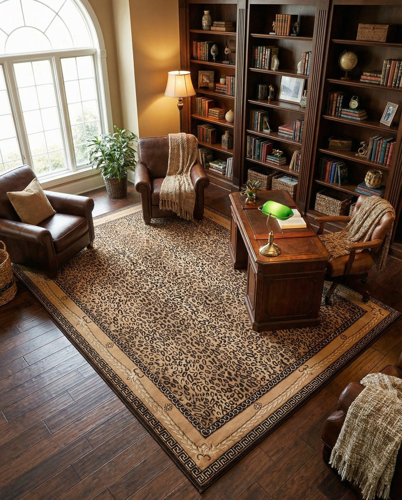 Savannah Sojourn Collection Area Rug -  Limpopo Rectangle Brown  lifestyle 25