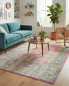 Arcadia Rugs Collection Area Rug -  Shangri-La Rectangle Pink  lifestyle 12