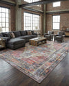 Zahara Oasis Collection Area Rug -  Rabat Rectangle Yellow Pink  lifestyle 14