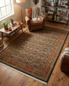 Ottoman Elegance Collection Area Rug -  Pamukkale Rectangle Navy Blue  lifestyle 11