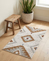 Desert Modern Eco Rug Series Collection Area Rug -  Zion Rectangle Ivory  lifestyle 8