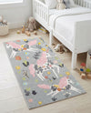 Wonder Tykes Collection Area Rug -  Hued Runner Gray  lifestyle 39