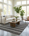 Urban Oasis Rugs Collection Area Rug -  District (Charcoal) Rectangle Charcoal  lifestyle 21