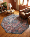 Vintage Memories Collection Area Rug -  Hindsight Octagon Multi  lifestyle 57