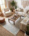 Metro Heights Collection Area Rug -  Astoria Rectangle Teal  lifestyle 23