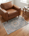 Coastal Haven Collection Area Rug - Seabreeze (Blue) Rectangle Blue  lifestyle 5