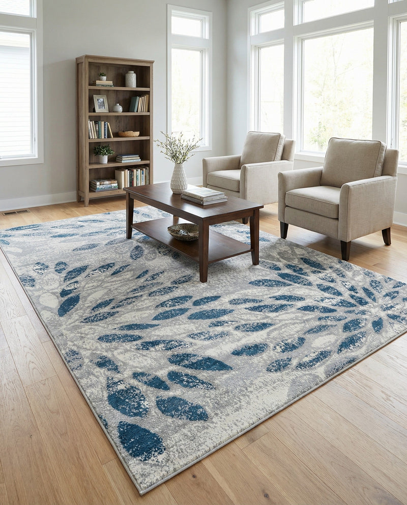 Savannah Elegance Collection Area Rug -  Riverfront Rectangle Gray  lifestyle 21