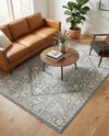 Savannah Series Collection Area Rug - Charleston (Cloud Gray) Rectangle Cloud Gray  lifestyle 5