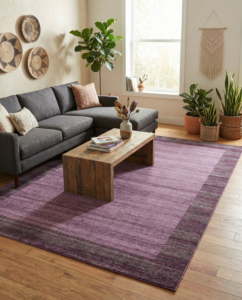 Studio Haven Collection Area Rug -  Conservatory (Violet) Rectangle Violet  lifestyle 22