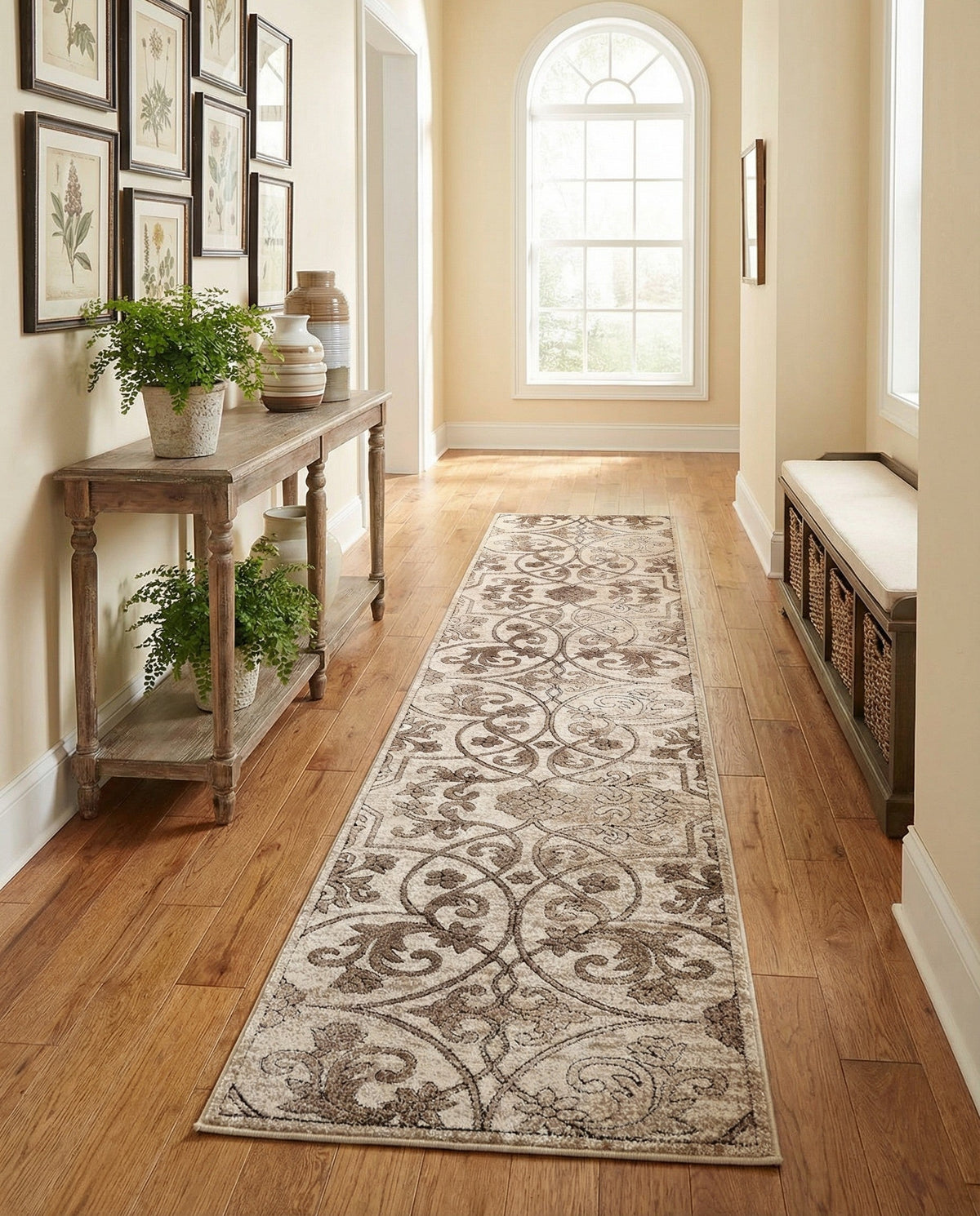 Andes Summit Collection Area Rug -  Merida Runner Dark Beige  lifestyle 98