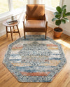 Mykonos Manor Collection Area Rug -  Tinos (Multi) Octagon Multi  lifestyle 40
